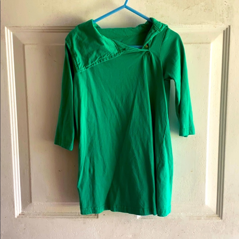 Green 3/4 Sleeve Dress